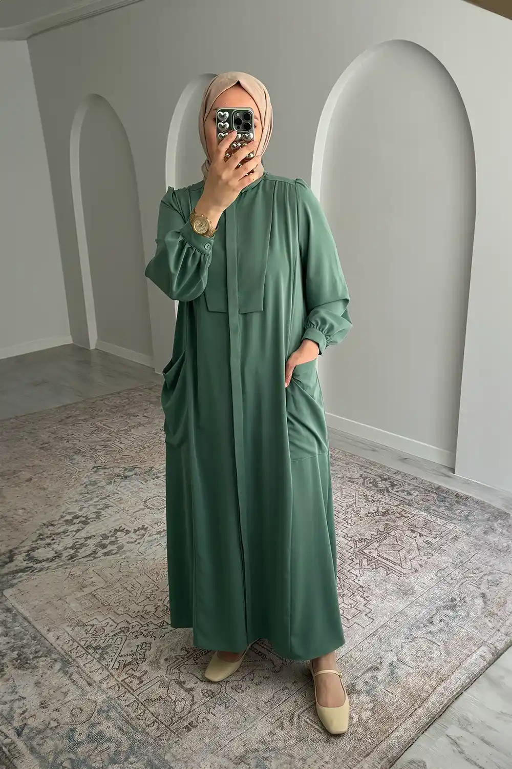Limah Ferace Elbise - Mint