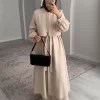 Sofya Organik Kumaş Tam Boy Takım - Taş