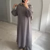 Eva Önü Detaylı Tam Boy Takım - Soft Gri